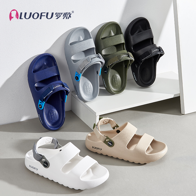 Luofu EVA new style men's antiskid shoes,Adjustable ankle strap ,two uses for one shoes sandals