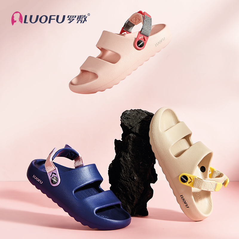 Luofu EVA new style lady antiskid shoes,Adjustable ankle strap ,two uses for one shoes sandals