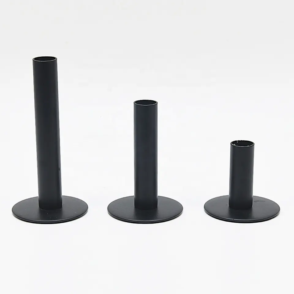 Set of 3 metal candle holder