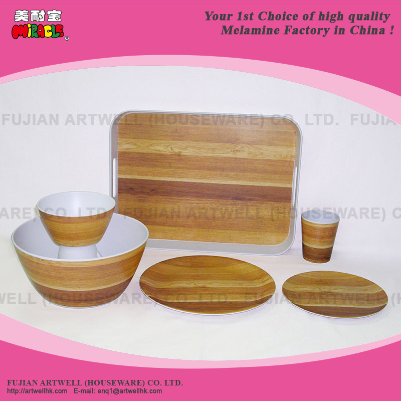 Melamine Matter Dinner Set Melamine Matte Tray With Handles