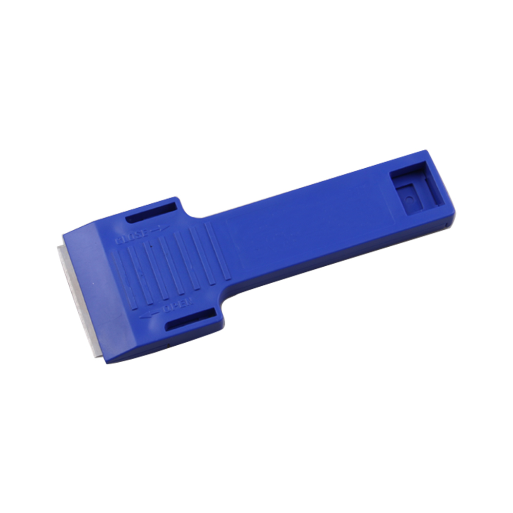 HAUTINE NF1611C Cleaning Scraper Plastic Razor Scraper with Double-Edged 43X22mm Metal Blades