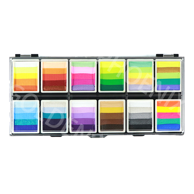 New rainbow palette face paint