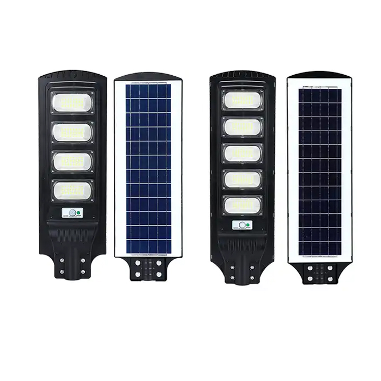 Outdoor abs housing Waterproof solar powered street lamp with radar sensor motio for garden Lighting