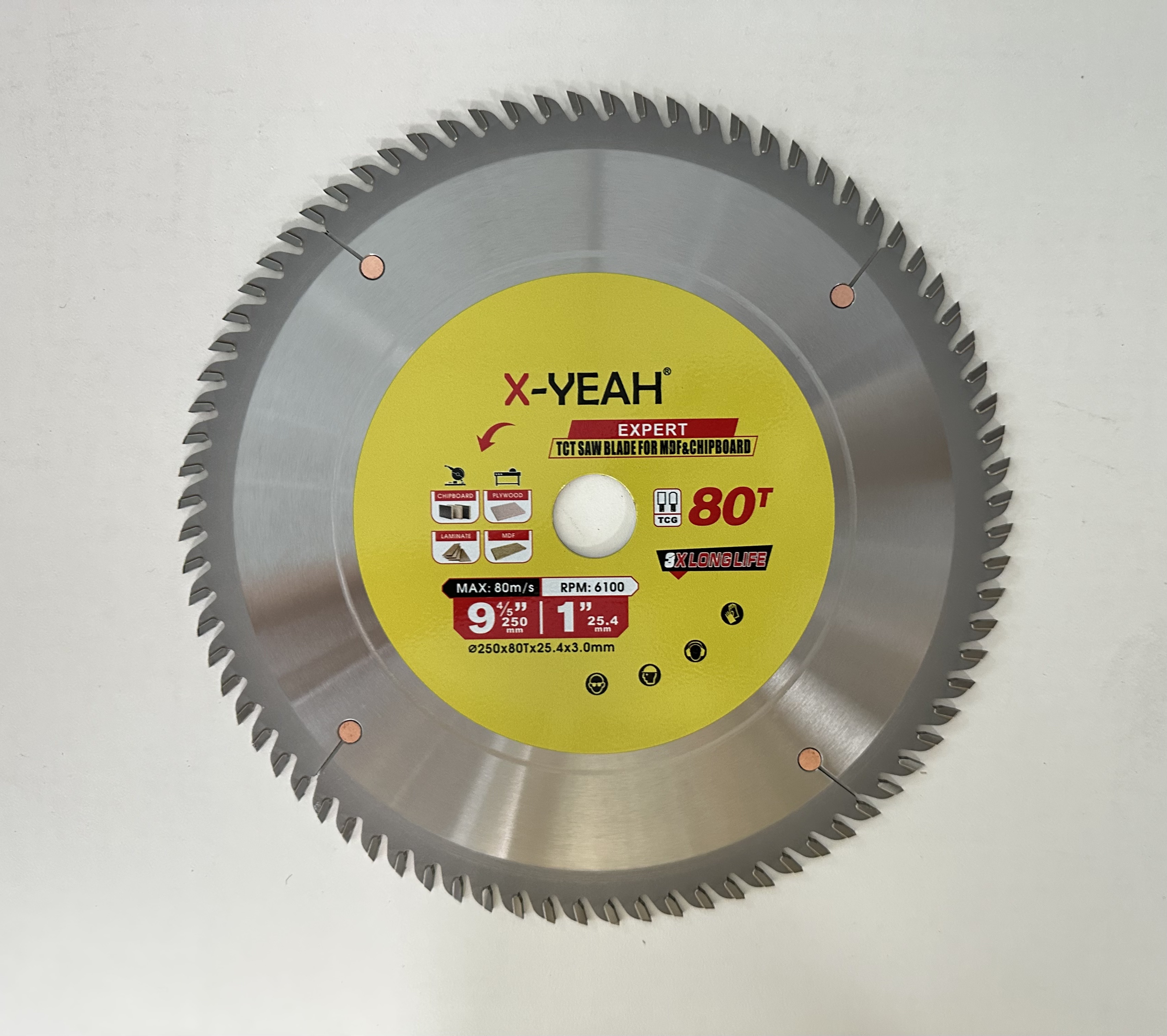 X-Yeah 230*80T TCT saw blade for MDF&chipboard