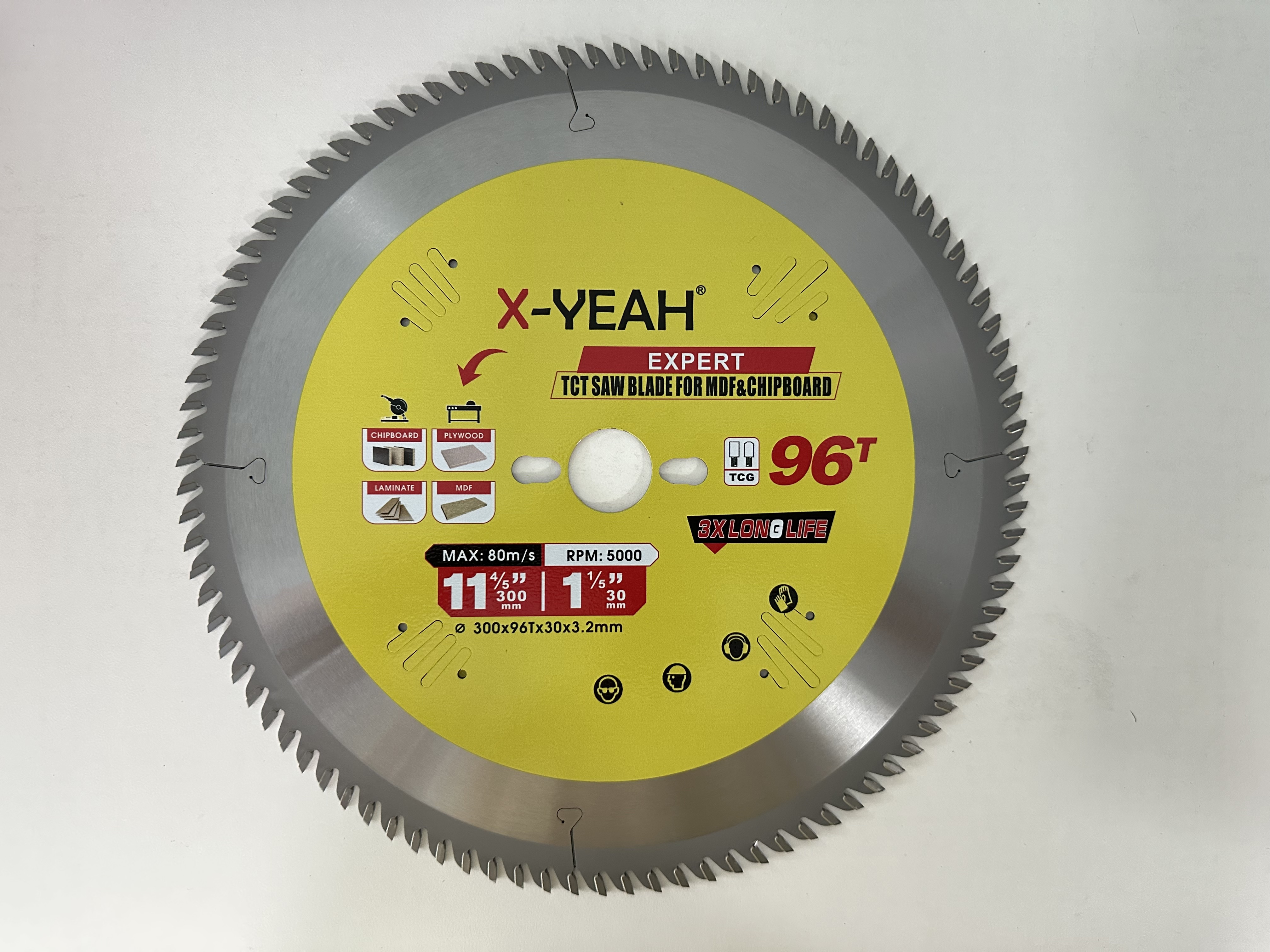 X-Yeah 300*96T TCT saw blade for MDF&chipboard