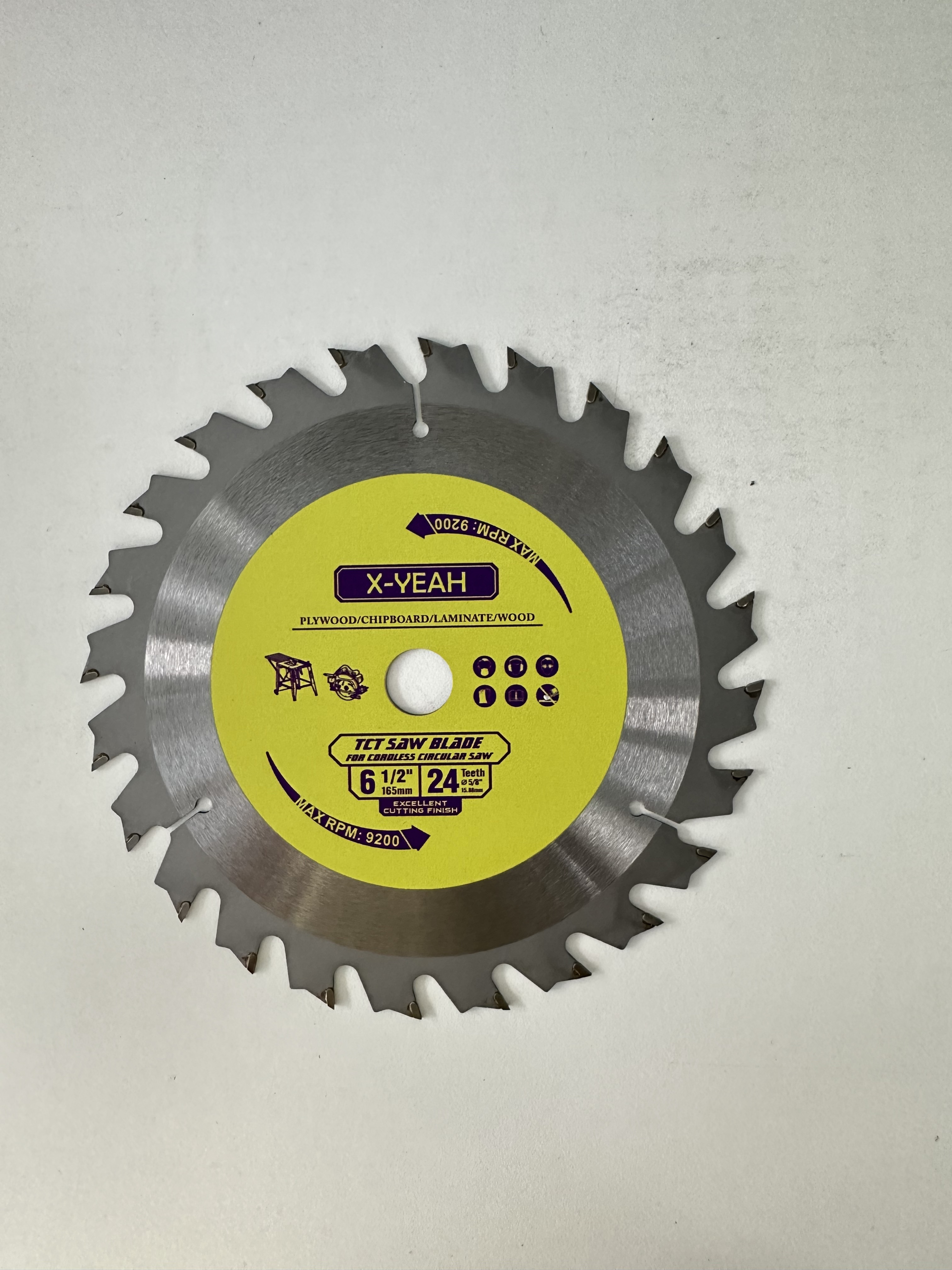 X-Yeah 165*24T Thin Kerf Saw Blade for Cordless Circular Saw
