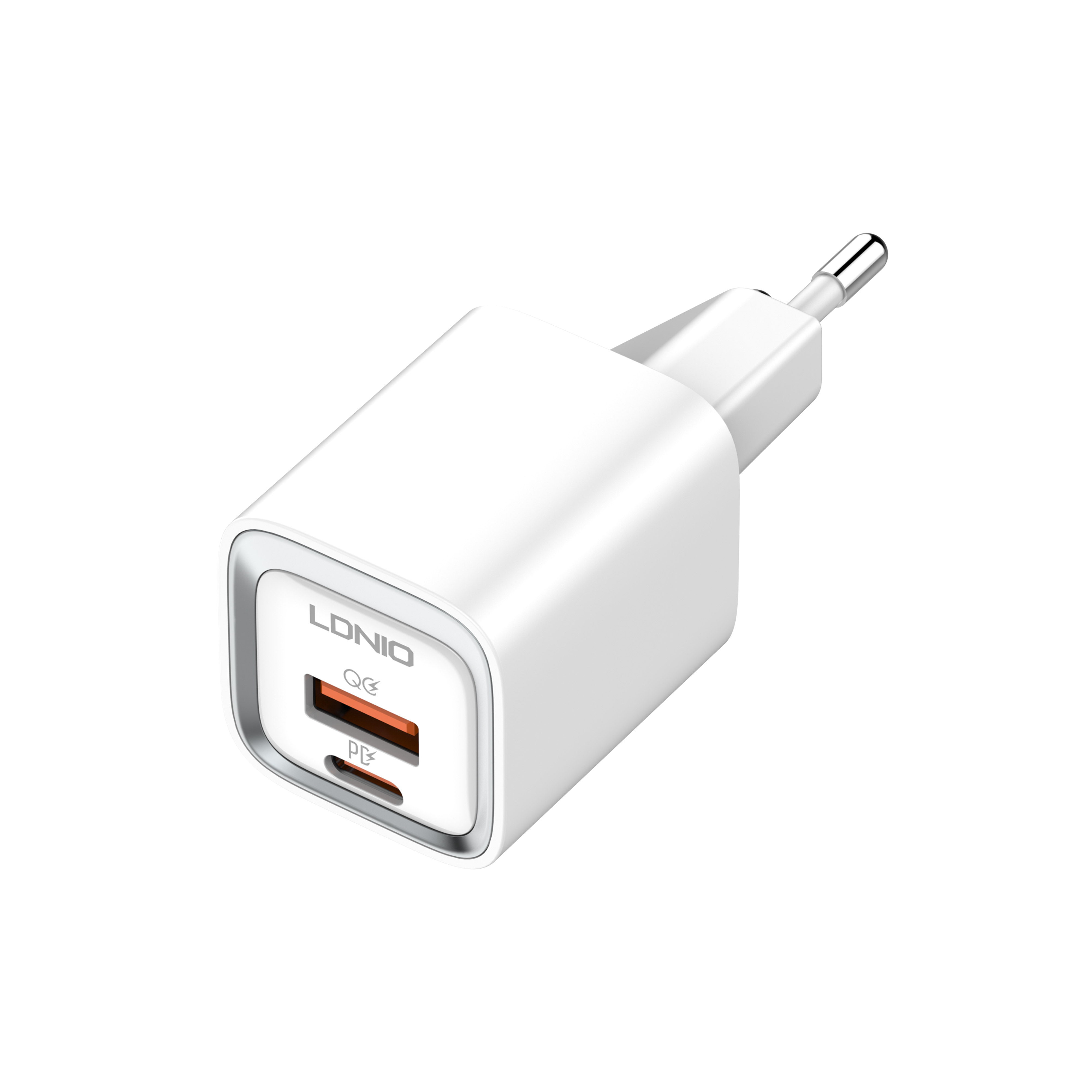 For LDNIO A2318C EU US Plug Dual USB Type C 20W PD Fast Charging Wall Charger Adapter QC PD3.0