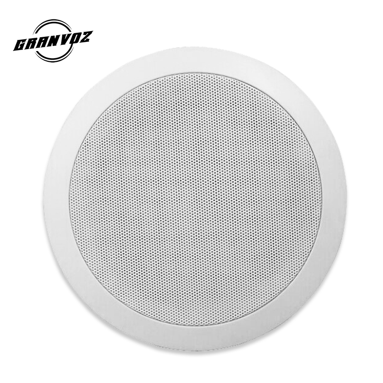 Grandix ceiling speaker 8 inch ABS case Metal grill 1inch voice coil speaker
