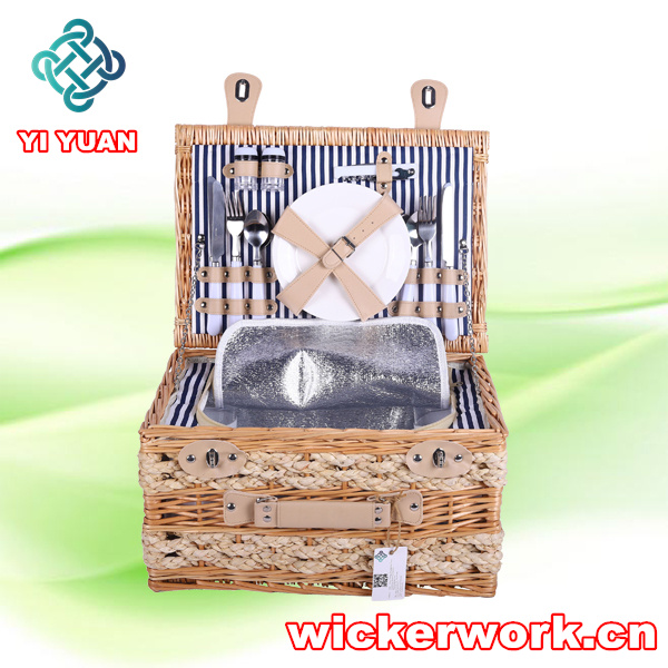 Wholesale Cheap Wicker Willow Bulk Picnic Hamper White Wickers Basket