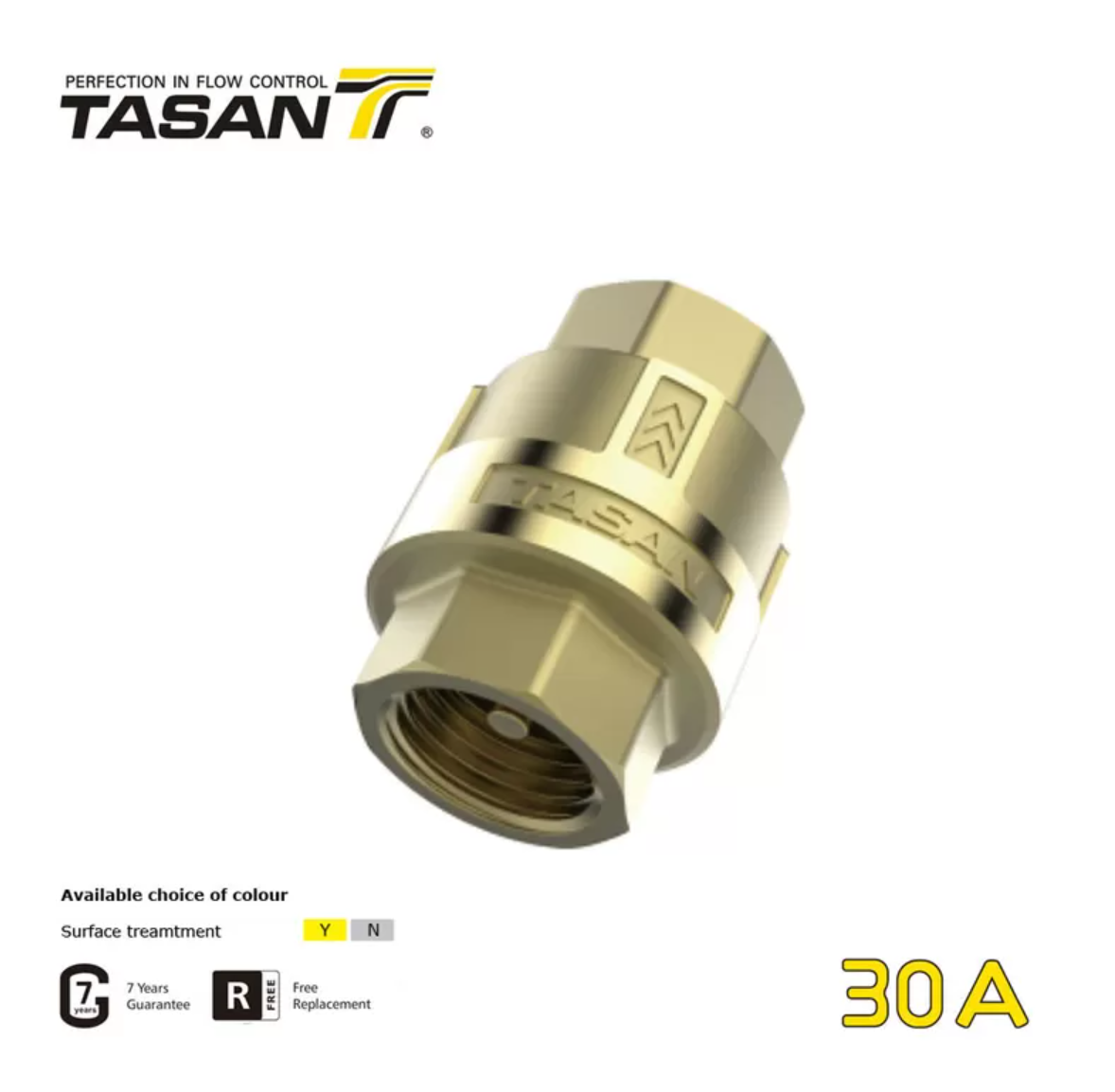 ISO228 Thread Brass Universal Check Valve 30A