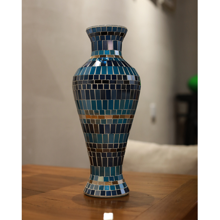 Vase glass vase Mosaic vase Glass Mosaic vase home decoration vase
