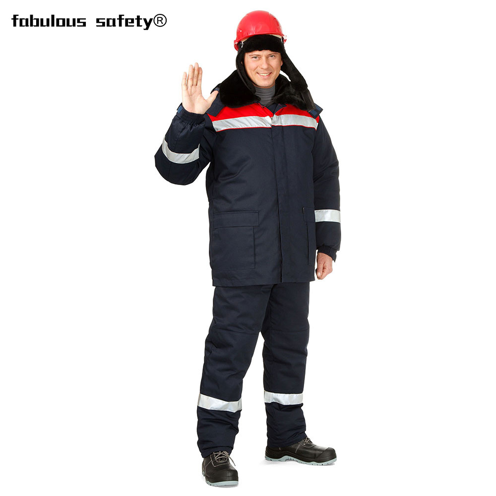Custom Logo Windproof Reflective Safety Winter Oil Resistant Workwear