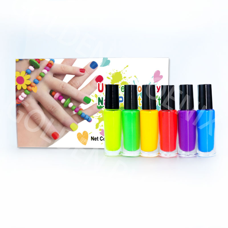 6 colors UV nail color set