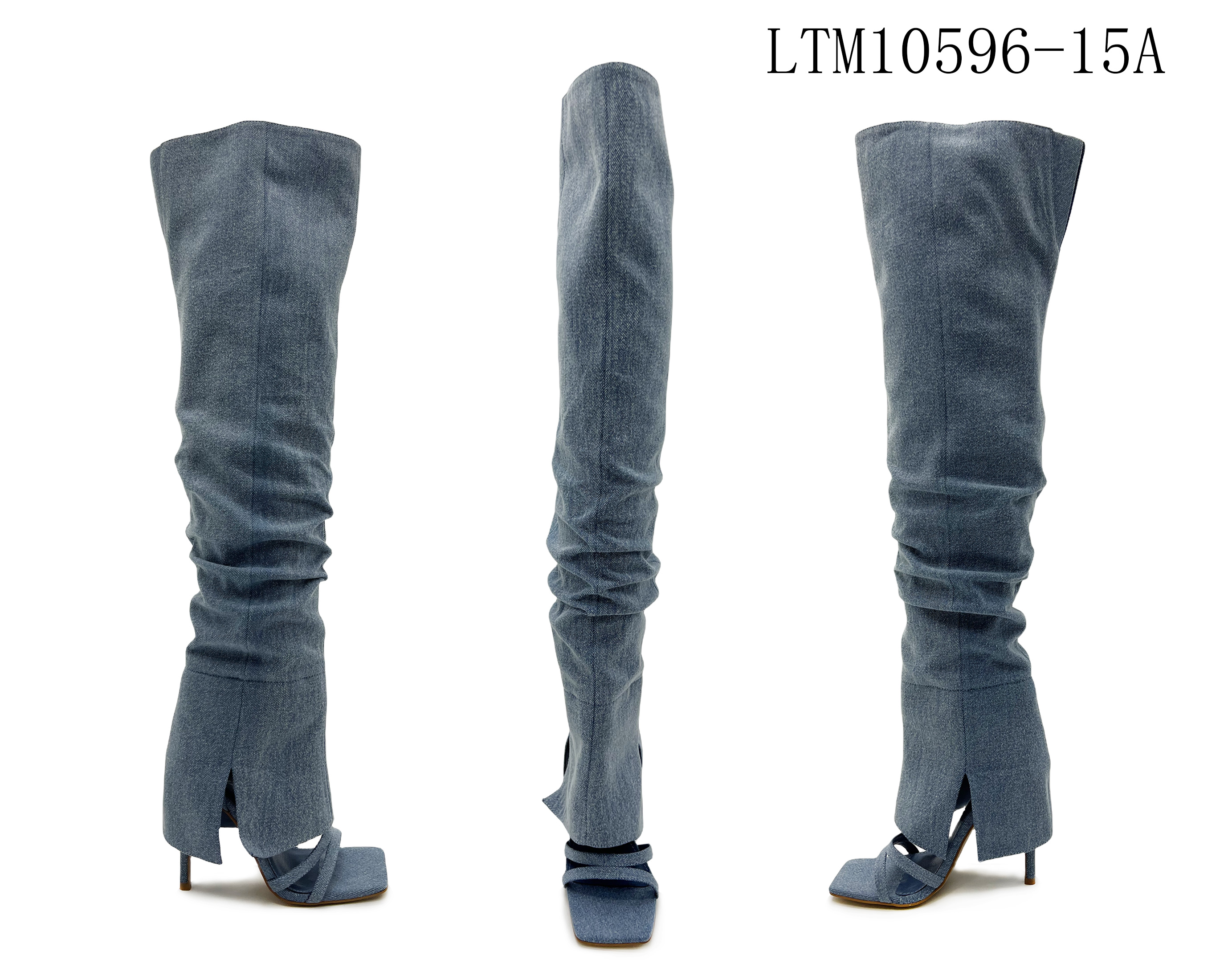 Women's fashion high-heeled knee-high boots