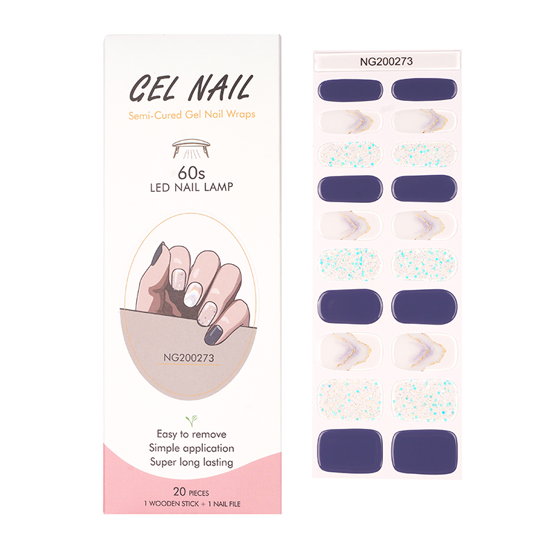 Bulk Gel Nail Wraps That Are Made From High-Quality Materials Custom Pink Diamond Nails - Huizi