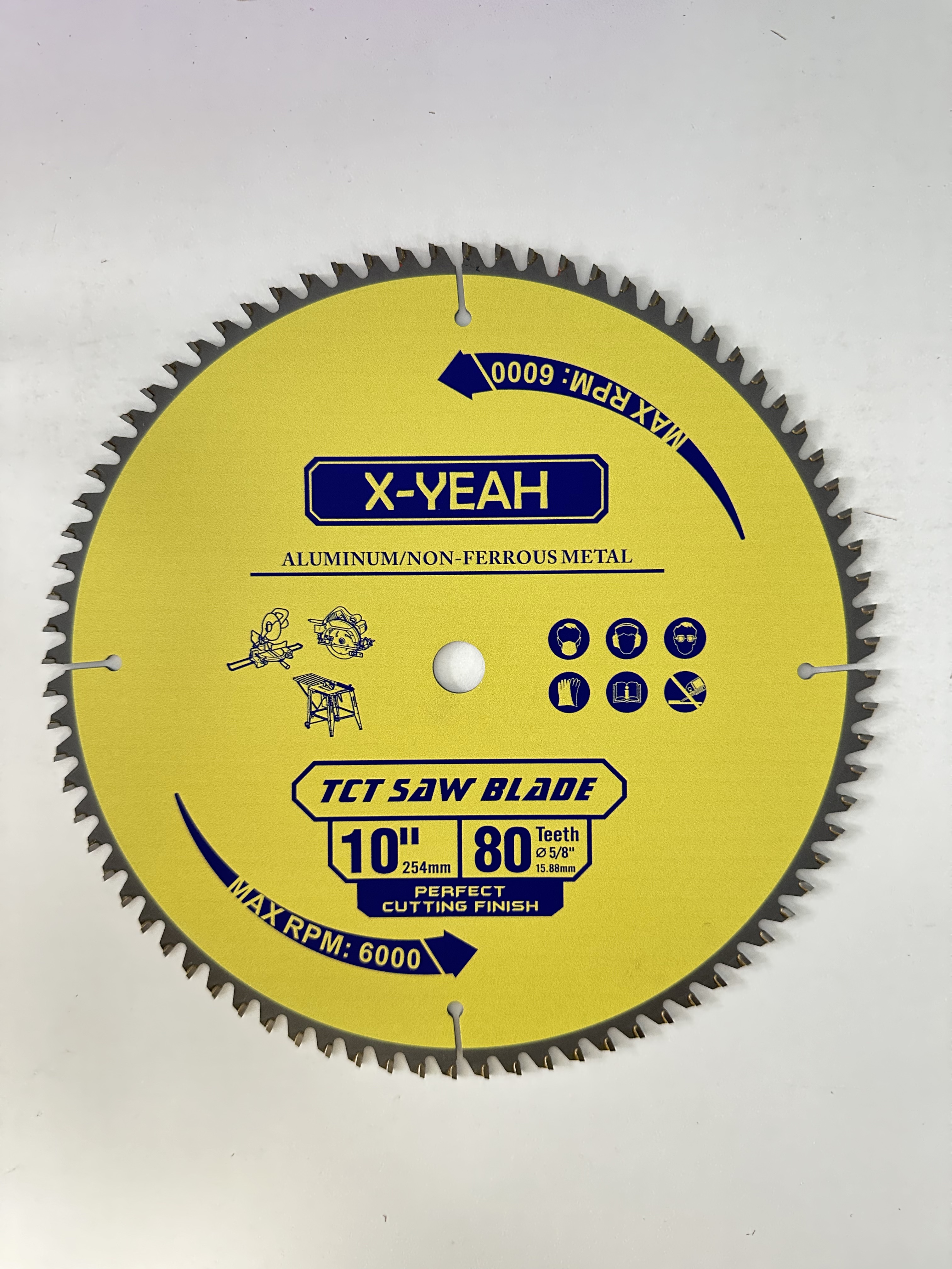 X-Yeah 254*80T TCT saw blade for Aluminum