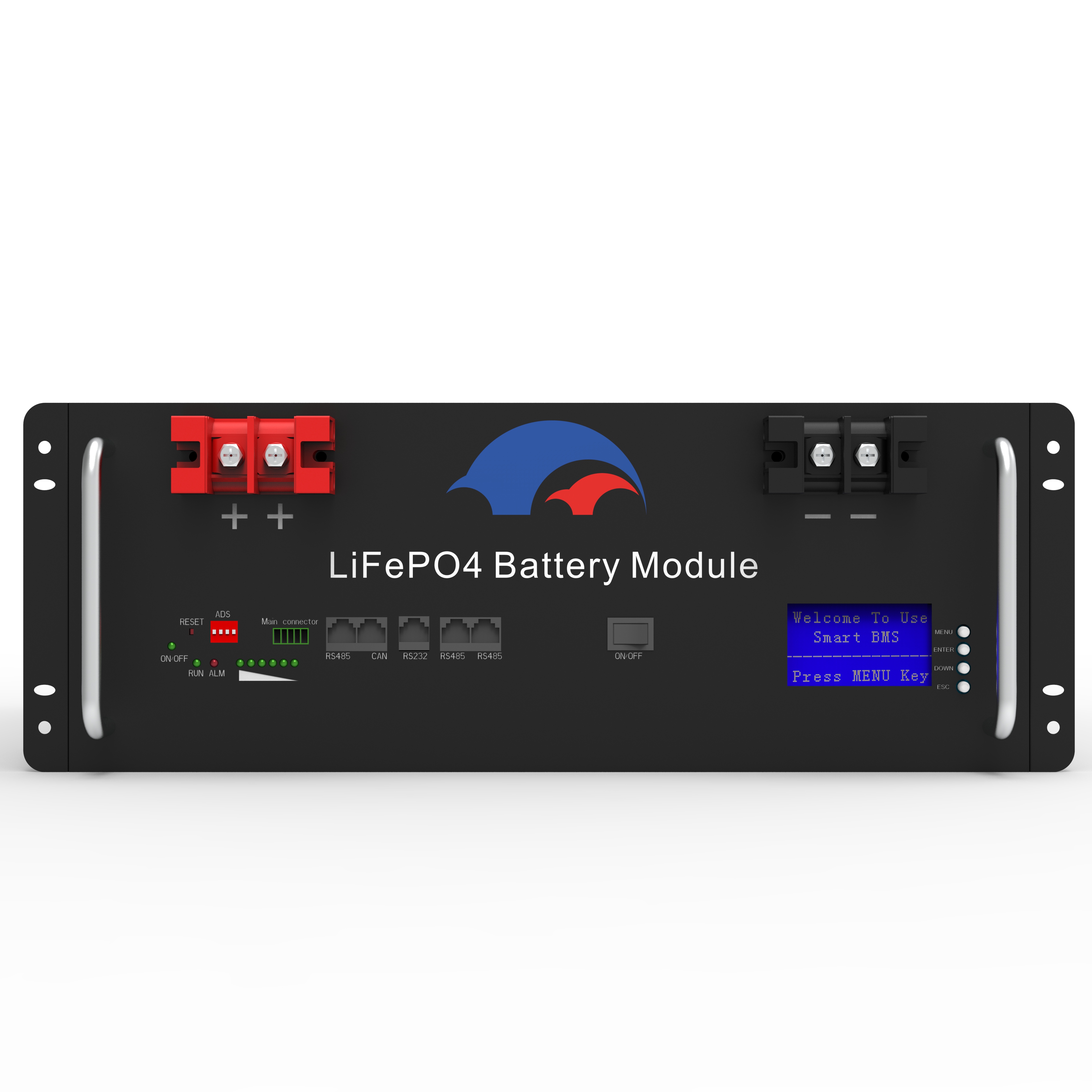 Rack-mounted lithium battery module