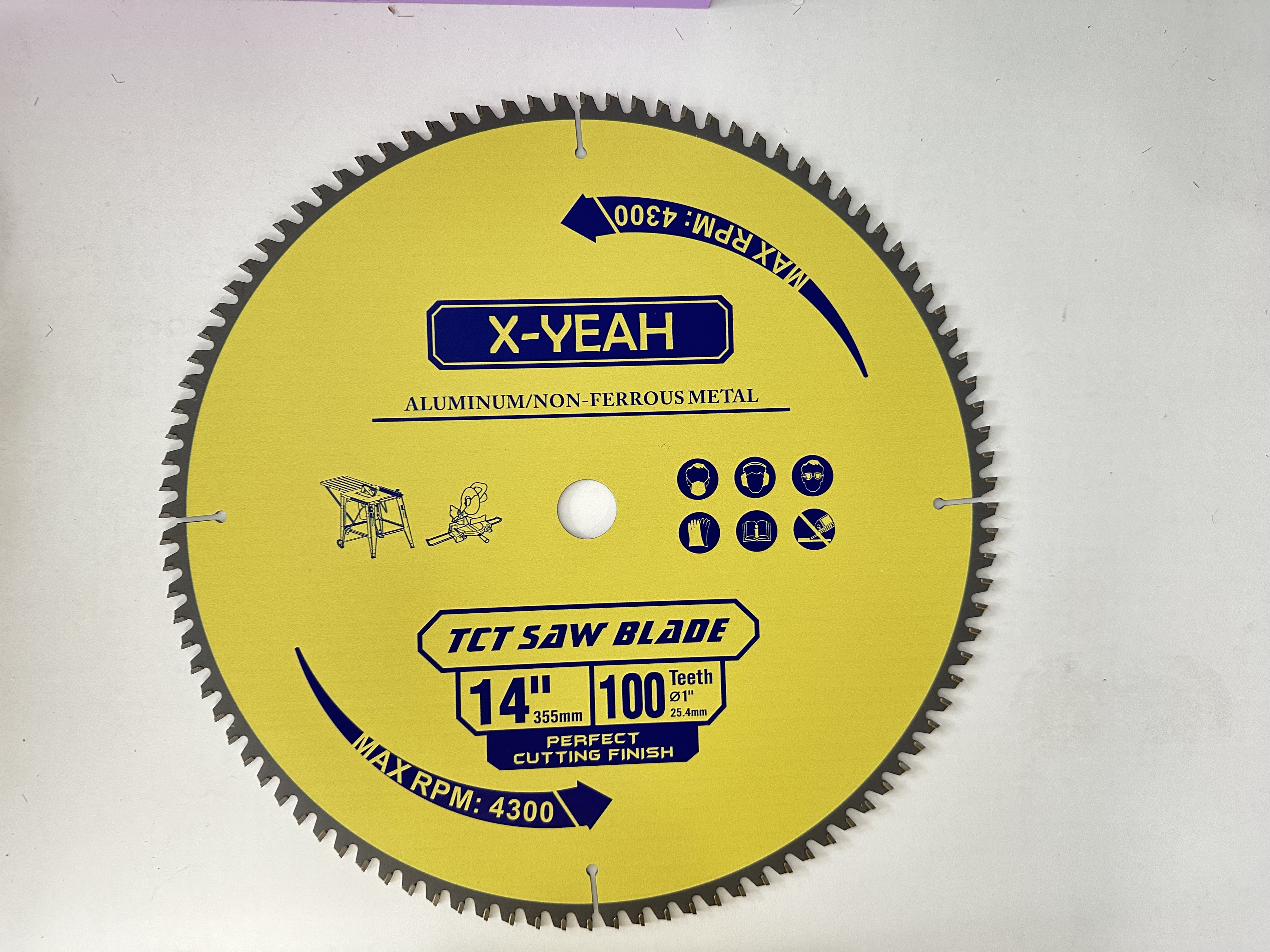 X-Yeah 355*100T TCT saw blade for Aluminum