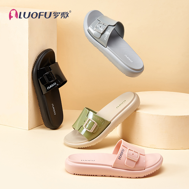 LUOFU EVA sporty thick softness lady beach slide home slipper