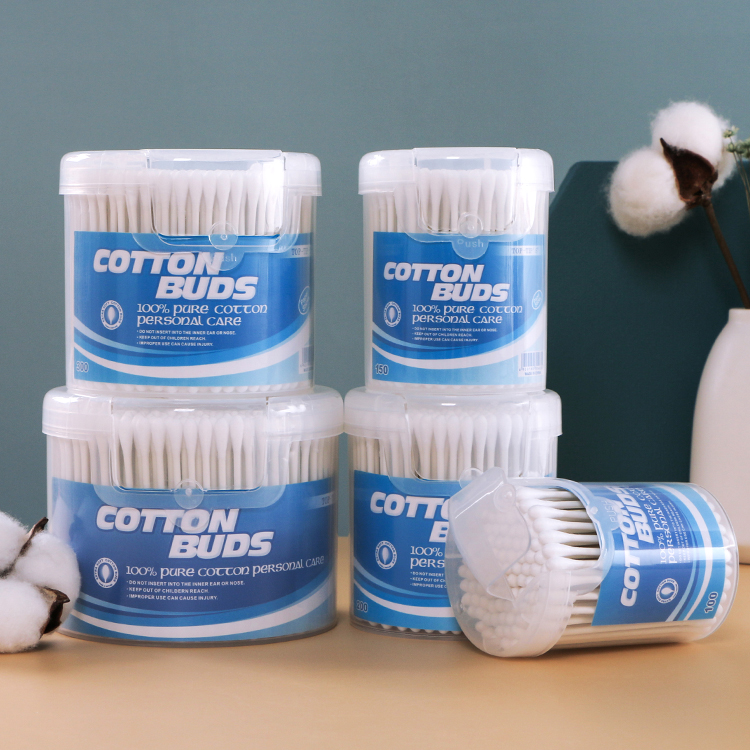 100pcs OEM paper stick cotton buds
