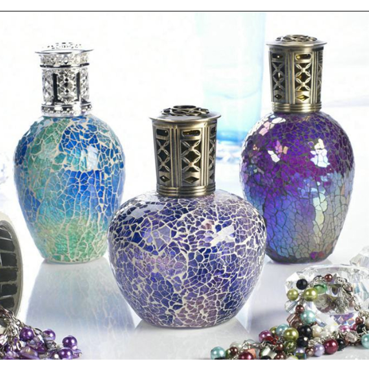 Mosaic glass fragrance lamp