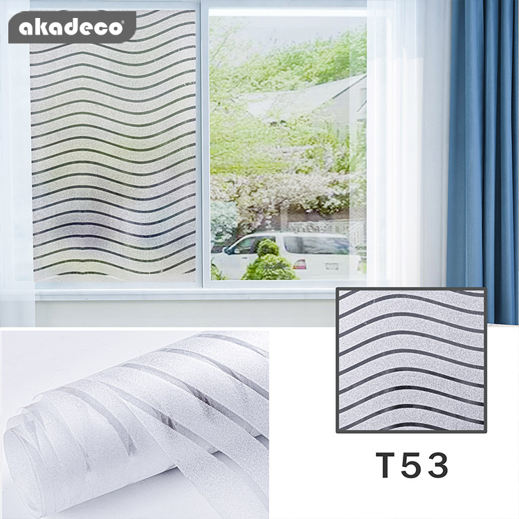 Akadeco pvc 2D self adhesive glass film