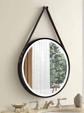 YOWAY LED Mirror Wall Mounted LED Smart Mirror Anti-Fog Home Decor LED Mirror