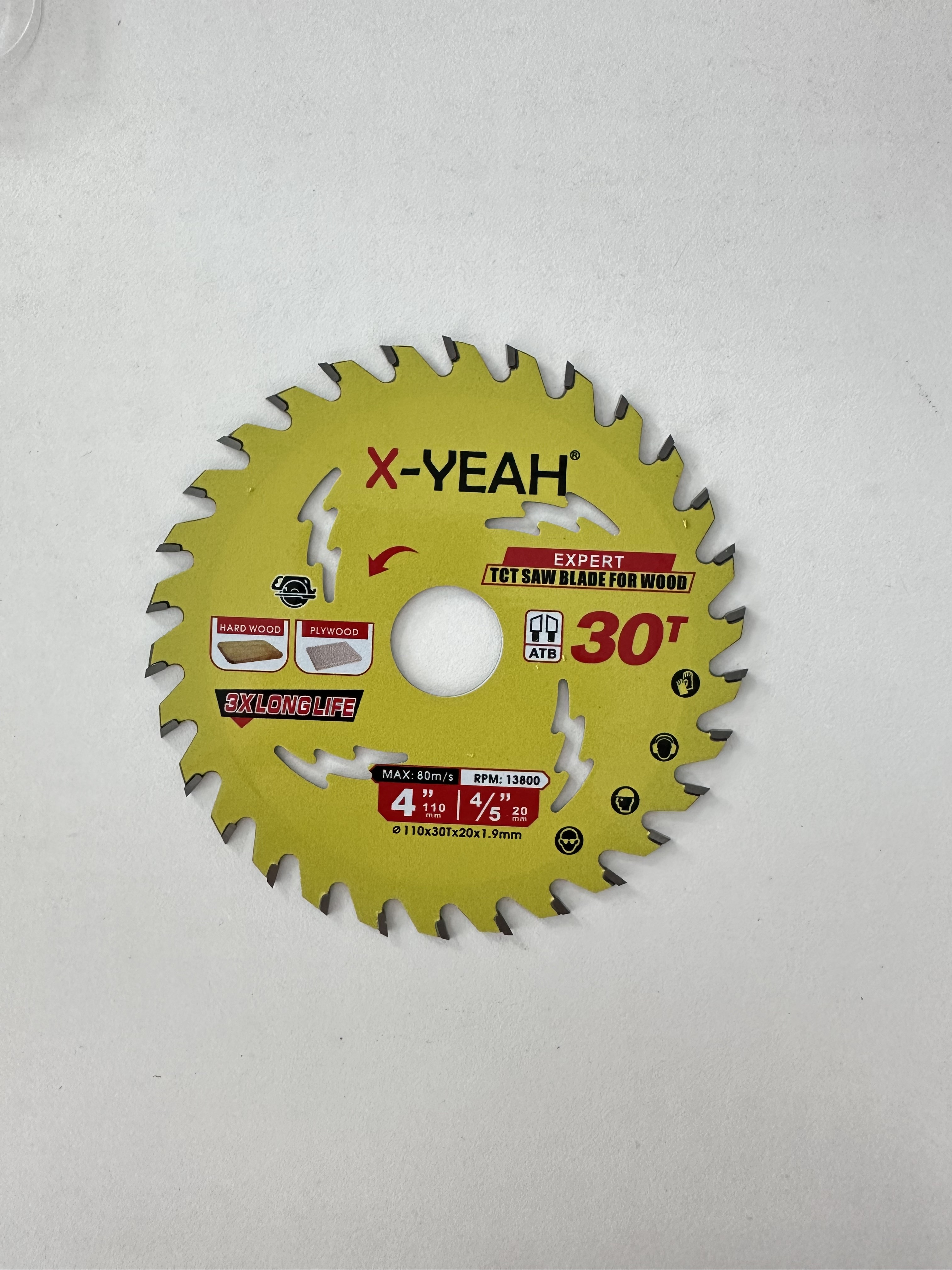 X-YEAH 4"X30T General Purpose Woodworking Saw Blade