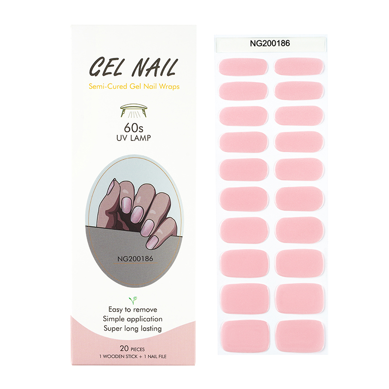 Bulk Gel Nail Wraps That Are Made From High-Quality Materials Custom Pink Diamond Nails - Huizi