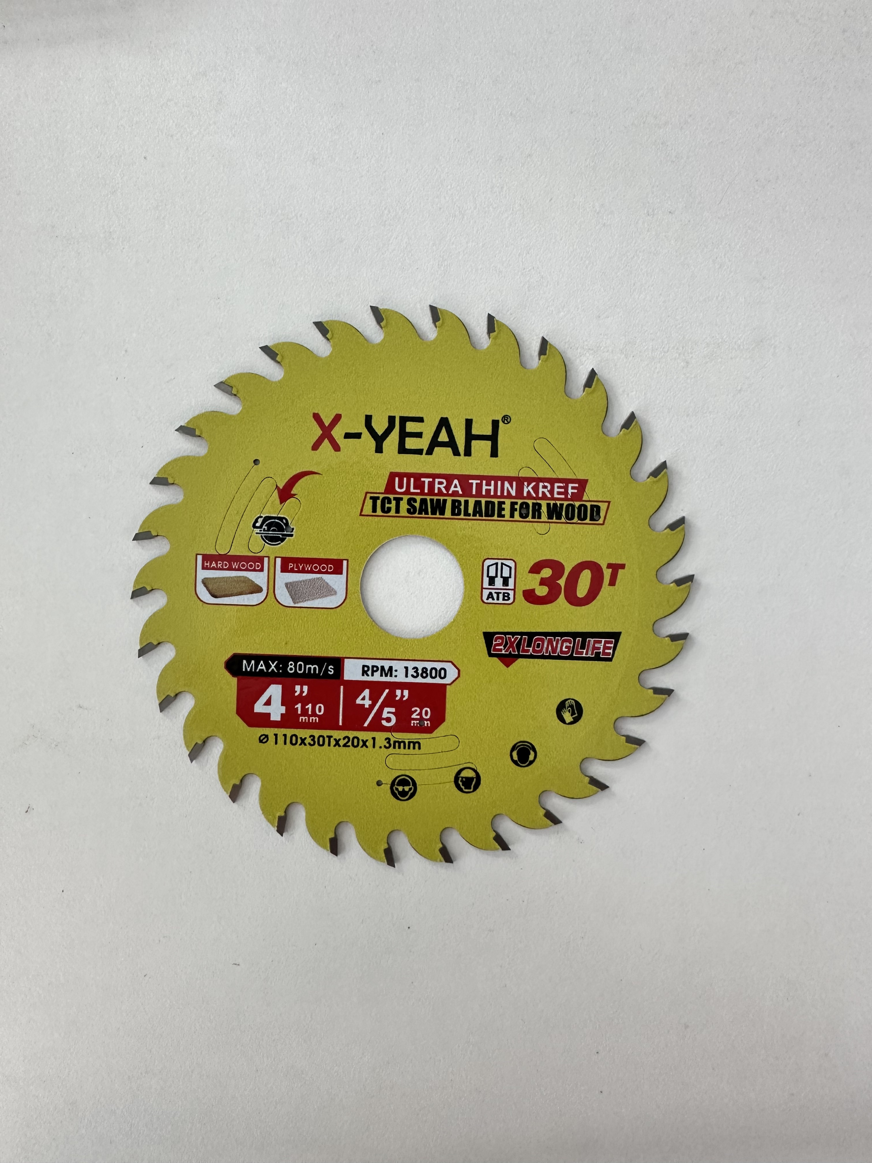 X-YEAH 110mm*30T General Purpose Woodworking Saw Blade