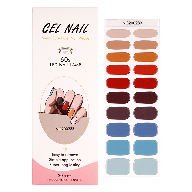 HUIZI GeL Nail Wraps Essential Wholesale Gel Nail Wraps For Flawless Nails Custom White Pearl Nails