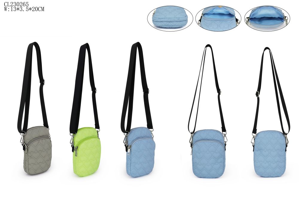 Handbag Shoulder Bag with Quilting small bag heart