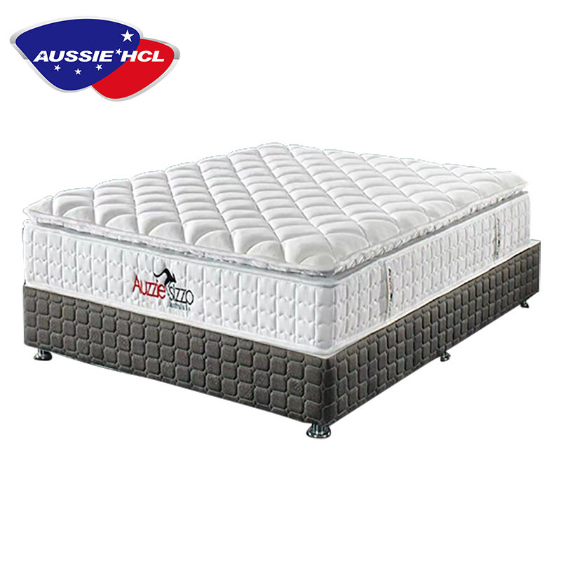 AUSSIE roll sleeping well full inch mattresses in a box king double gel memory foam spring mattress