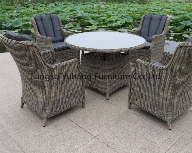 Outdoor wicker dining set