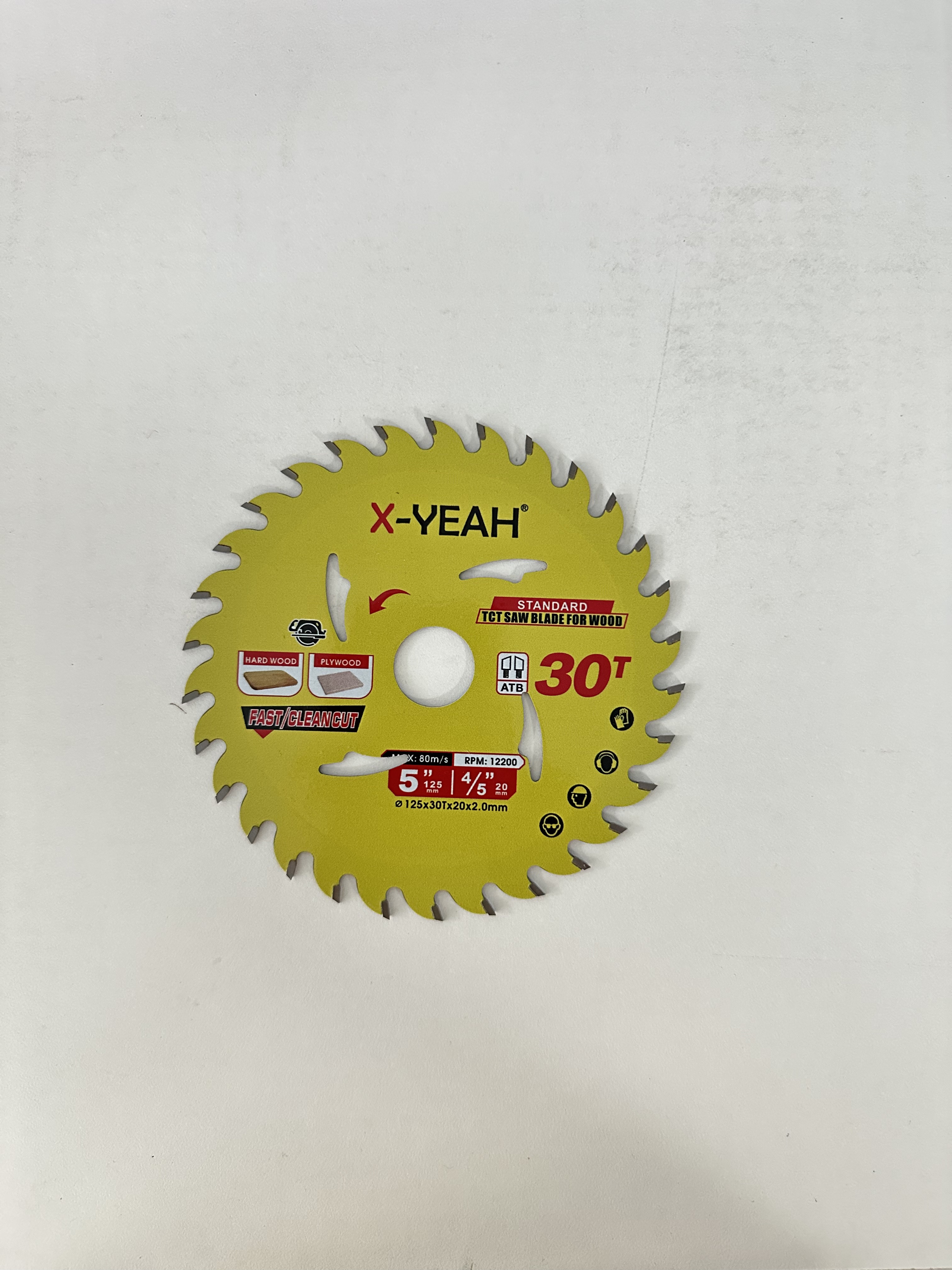 X-Yeah 5"x30t Tct Saw Blade For Wood