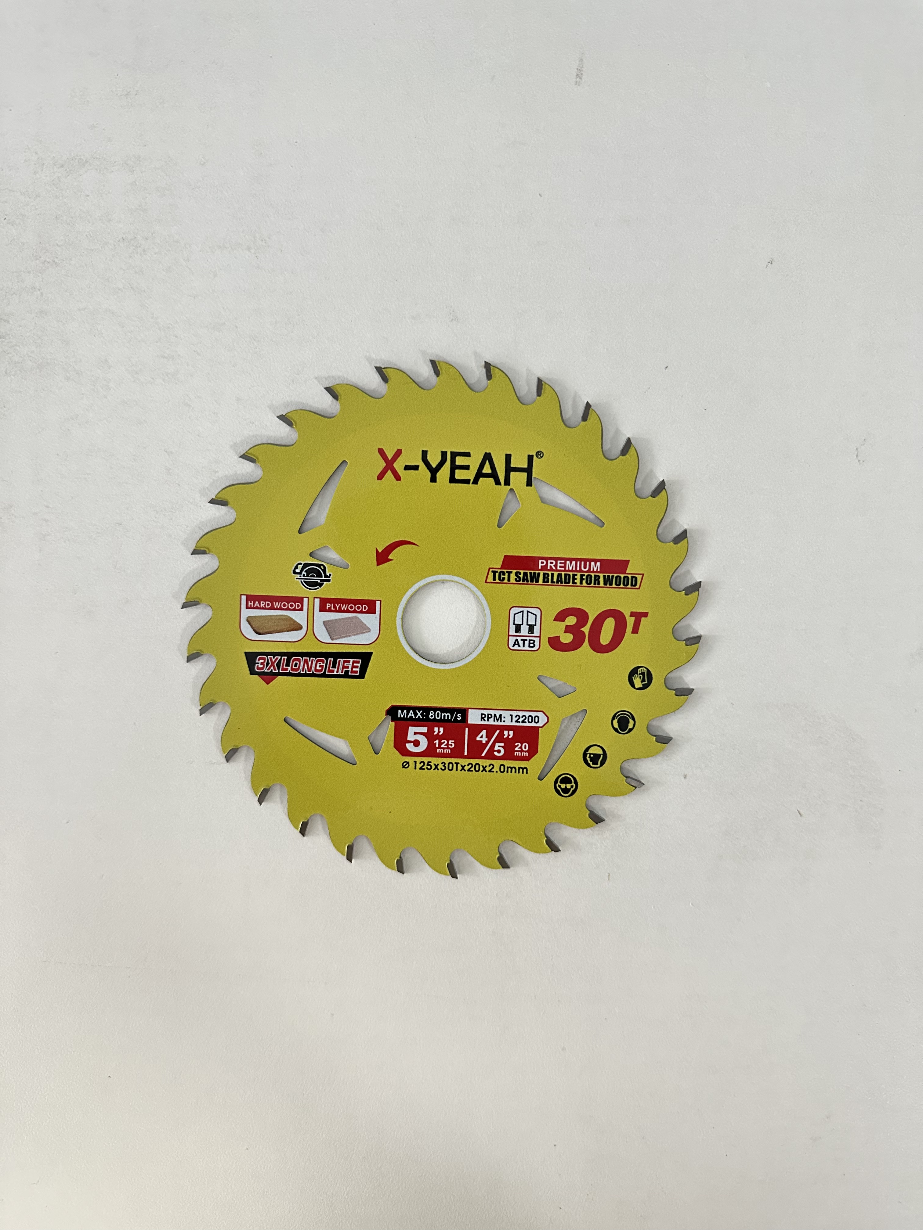 X-Yeah 125*30t Tct Saw Blade For Wood