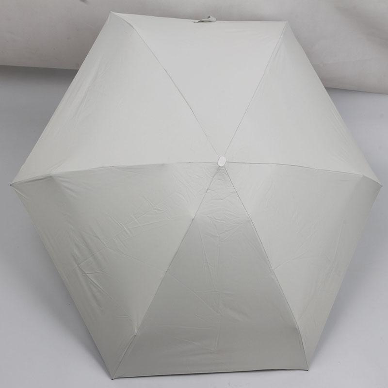 manual open 3 folding umbrella with UV coating