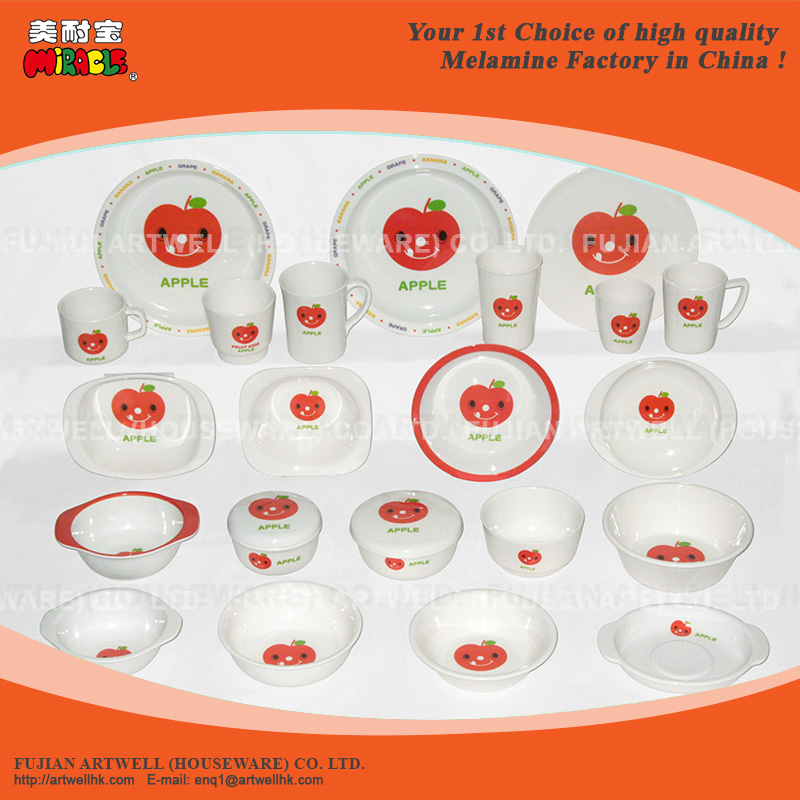 Melamine Kids Set, Melamine Children Dinner Set