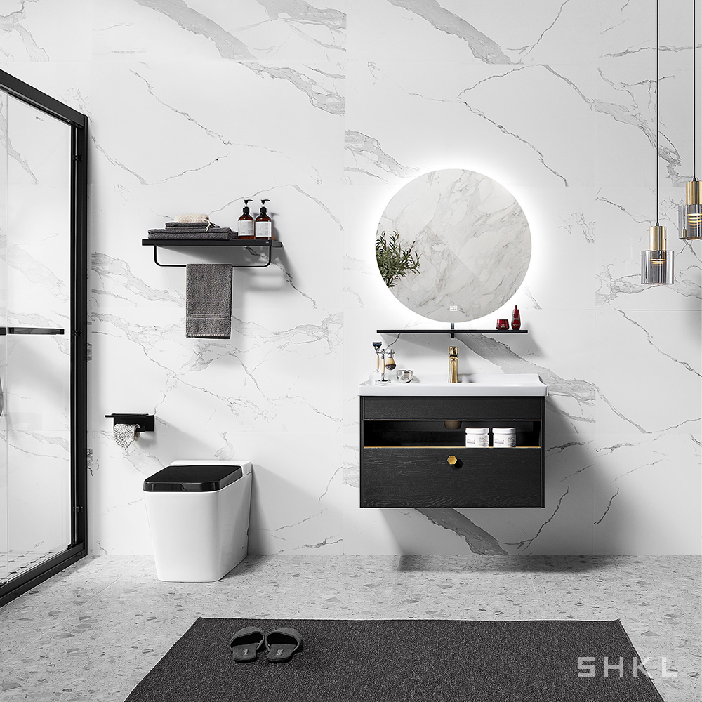 SHKL Black Gold Bathroom Vanity