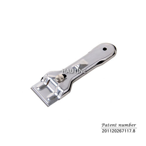 HAUTINE NF1442Og Ceramic Hob Cleaning Scraper Stainless Steel Razor Scraper with 43X22mm Blades