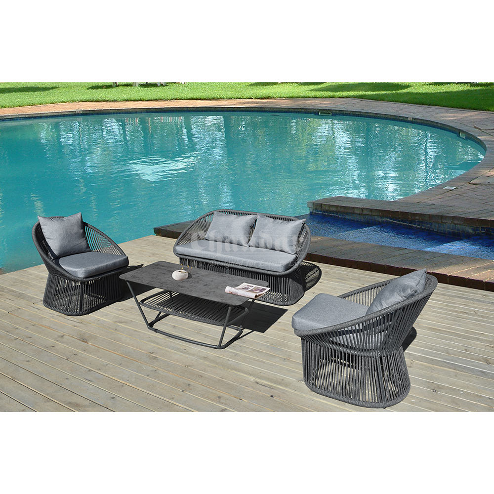 Outdoor rope sofa set