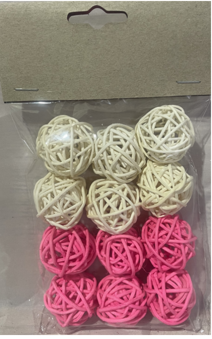 Rattan balls for Christmas decorations