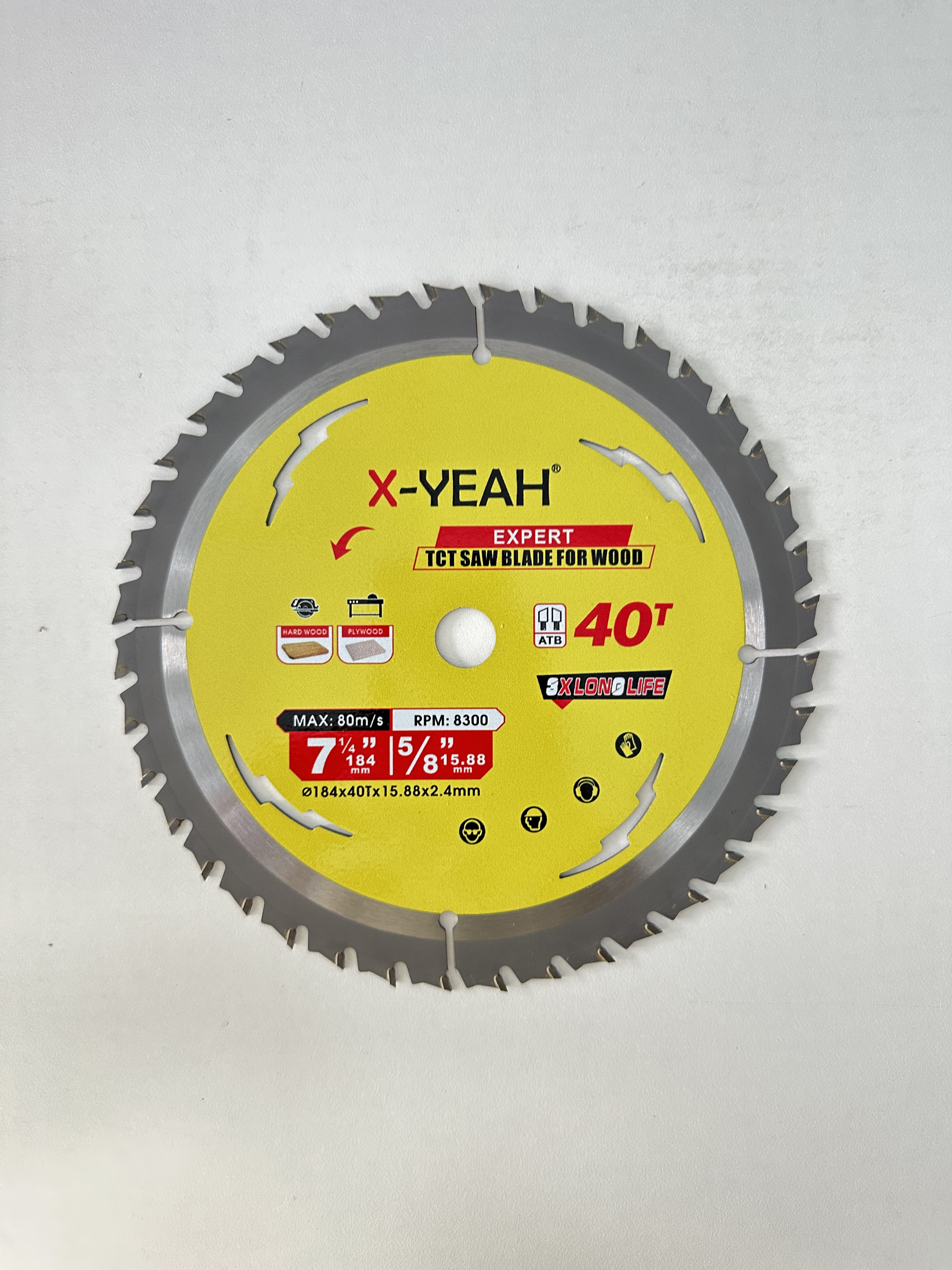 X-Yeah 184x40t Tct Saw Blade For Wood
