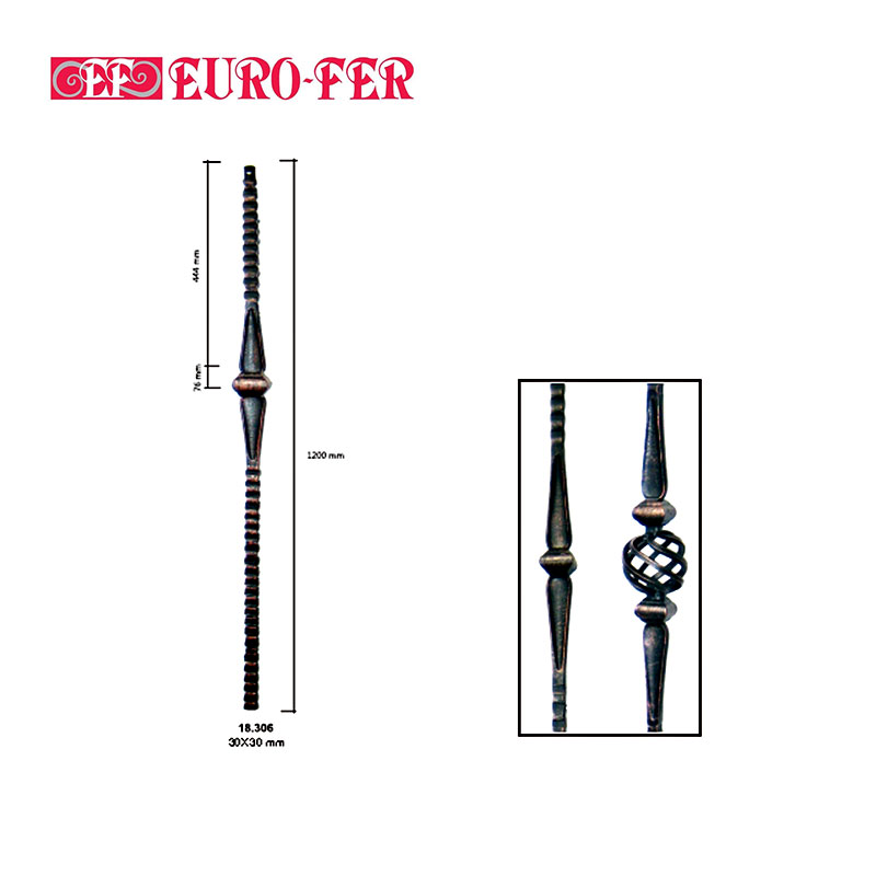 Iron stair balusters Knucles collection