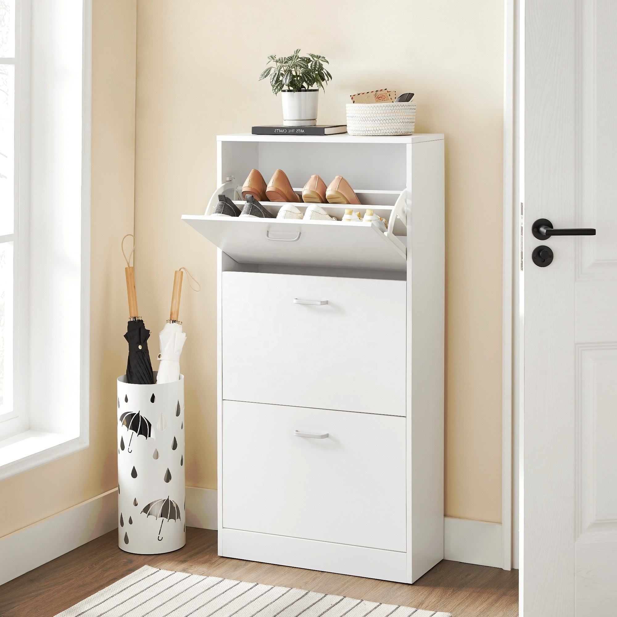 Modern Wood Shoe Cabinet