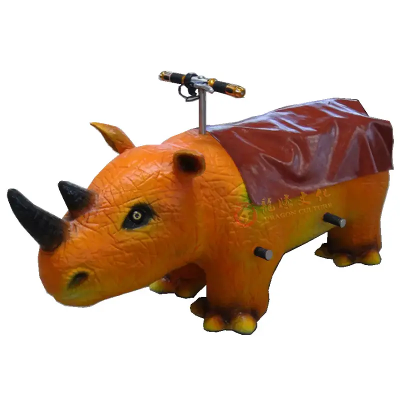 animatronic riding and walking dinosaur