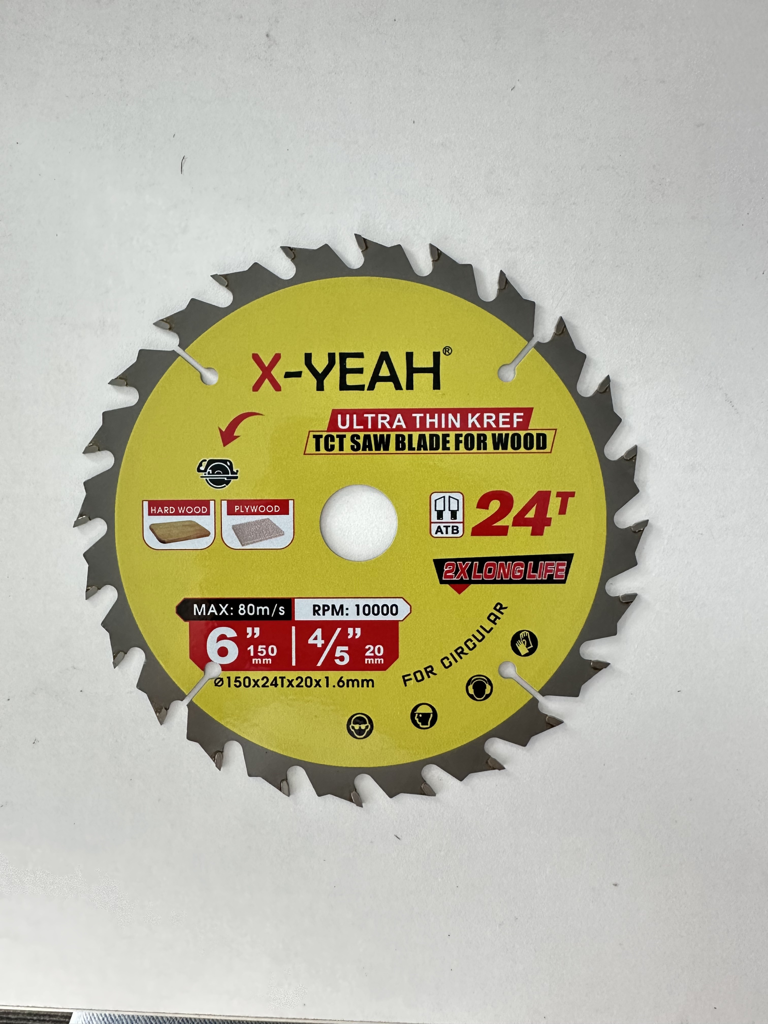 X-YEAH 165*24T Thin Kerf Saw Blade For Wood