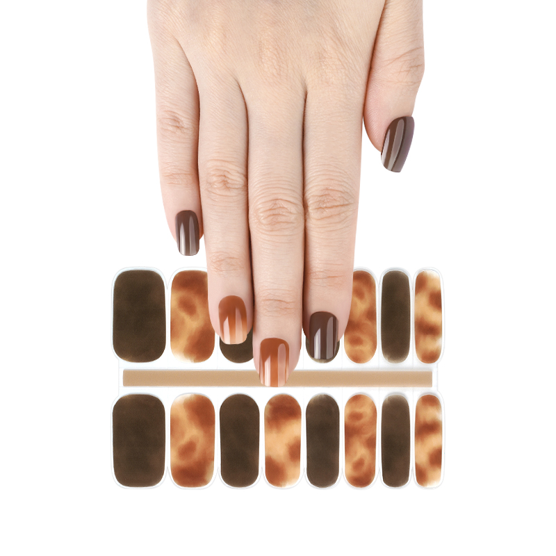 Christmas Gel Nail Stickers Wholesale Custom Ice And Snow Nails - Huizi