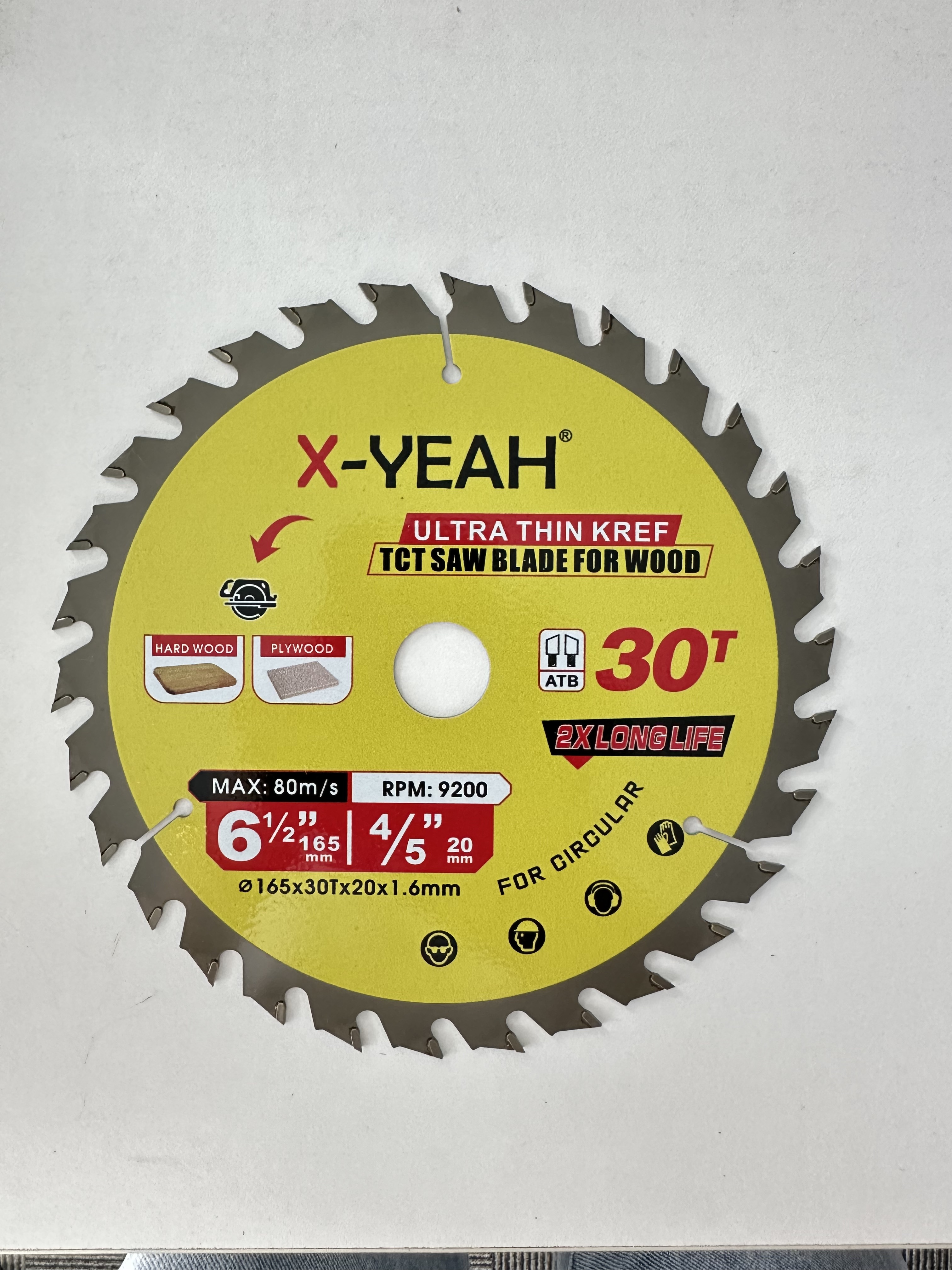X-YEAH 165X30T Thin Kerf Saw Blade for wood