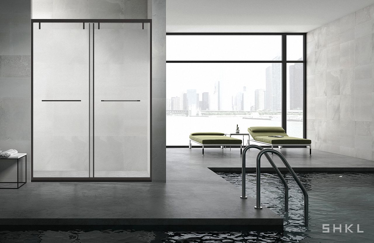 SHKL Double Sliding Bypass Shower Door
